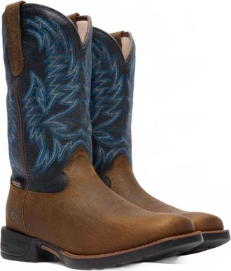 Rocky Mens Bronco 12 Waterproof Western Boot In Brown