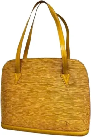 Louis Vuitton Pre-owned Shoulder Bags, female, Yellow, Size: ONE SIZE Pre-owned Lussac Shoulder Bag