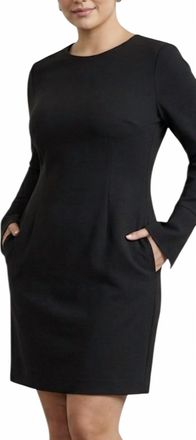 Lafayette 148 New York Long Sleeve Dress In Black
