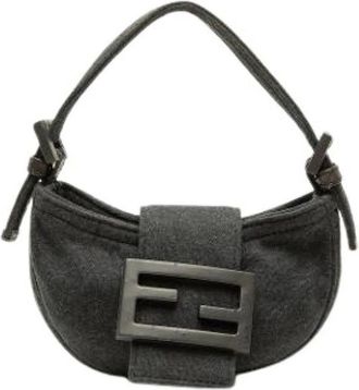 Fendi Pre-owned Borsa Mini in Lana - - Pre-owned - Donna - Grigio - ONE SIZE