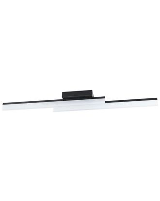 Eglo Eglo Palmital Integrated Led Ceiling Light With Black Finish & Satin Shade