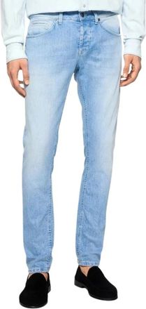 Dondup Jeans George - Heren - Slim Fit Jeans - Blauw - W32 - Katoen - Jeans