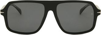 David Beckham DB 7059/F/S Asian Fit BSC/M9 Mens Sunglasses Black Size 57
