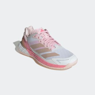 adidas Tennisschuh ADIDAS PERFORMANCE DEFIANT SPEED 2, Gr. 41, weiss (cloud wei&szlig;, ash pearl, bliss pink), Synthetik, Textil, Schuhe Tennisschuh, f&uuml;r Hartcour