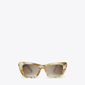Tory Burch Womens Kira Cat-Eye Sunglasses, One Size