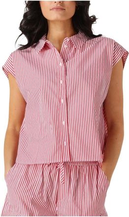 Another Label Overhemden, Dames, Rood, XS, Benoite Shirt