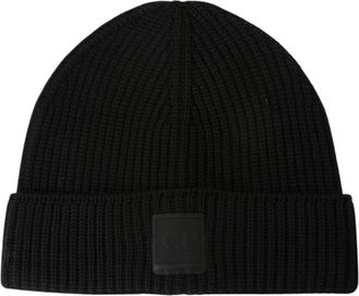 C.P. Company C.p. Company - Metropolis Series Extrafine Merino Wool Beanie - Heren - Accessoires - Zwart - Maat: ONE Size Wol