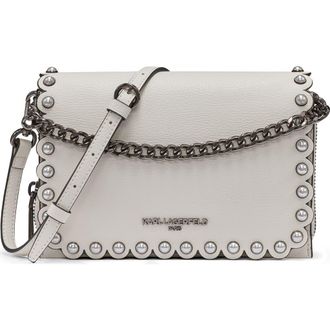 Karl Lagerfeld Lourdes Crossbody in Winter White at Nordstrom