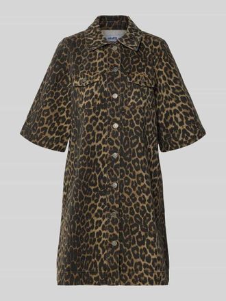 Mbym mbyM Jeanskleid im Allover-Look Modell Mira in Mittelbraun, Gr&ouml;&szlig;e XL