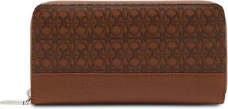 Coccinelle Portafoglio con monogramma e zip - Marrone