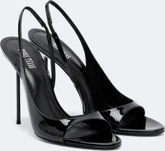 PARIS TEXAS Lidia patent leather slingback sandals