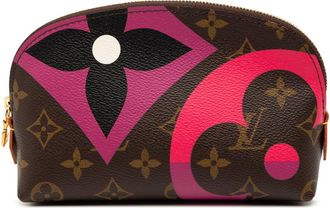 Louis Vuitton Brown Multi-Color Pvc Pochette Pouch (Pre-Owned)