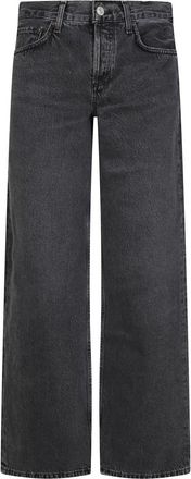 A Gold E Rechte jeans met lage taille - Dames - Loose Fit Jeans - Zwart - W25 - Jeans