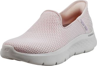 Skechers Womens Go Walk Flex Slip-ins-Relish Sneaker, Light Pink, 6.5 UK