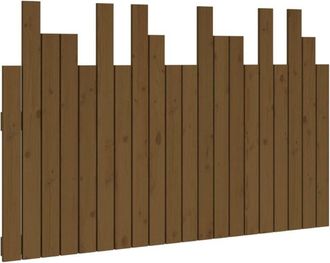 vidaXL Wall Headboard Honey Brown 127.5x3x80 cm Solid Wood Pine Vidaxl