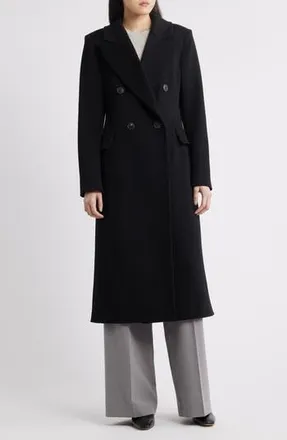 Fleurette Maxi Loro Piana Wool & Cashmere Coat in Black at Nordstrom Rack, Size 12
