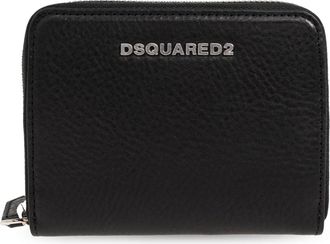 Dsquared2 Leren Portemonnee Met Logo - Dames - Portefeuilles - Zwart - ONE Size - Leer - Accessoires