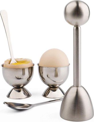 OEM Juego De Cascanueces Para Huevos Pasados Por Agua, Pelador De Acero Inoxidable, Incluye 2 Hueveras, 2 Cucharas Y 1 Molde Para Pasteles