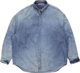 Acne Studios Heren, Overhemden, Blauw, Maat: L Denim