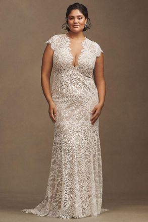 Watters Wtoo by Watters Philomene Lace Cap-Sleeve Wedding Gown