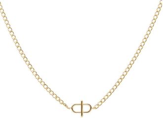 Italian Gold, Inc 10K Oval & Bar Adjustable Choker Necklace