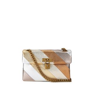 Kurt Geiger Womens Leather Mini Brixton Bag - Metallic - One Size