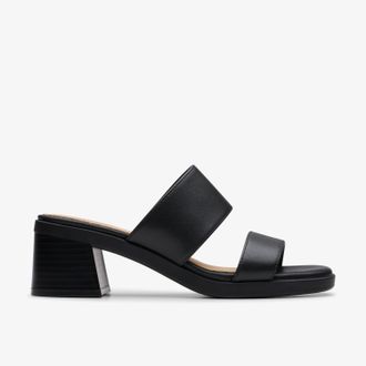 Clarks Jaylan Dusk Zwarte Leren Sandalen