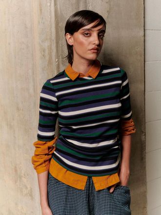 Ymc You Must Create Charlotte top 90 multi blu / verde