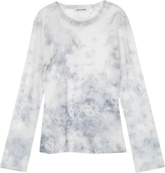 Low Classic abstract pattern-print top - women - Polyurethane/Polyester - M - Grey