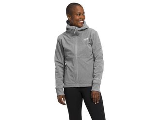 The North Face Shelbe Raschel Hoodie Womens Coat TNF Medium Grey Heather 1 : SM, Polyester/Elastane