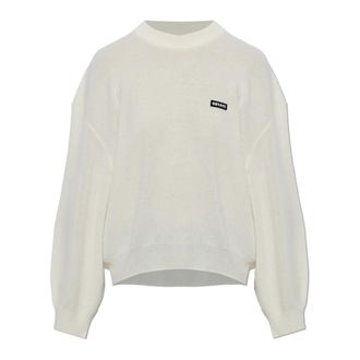 Rotate Wool Sweater - Dames - Ronde hals truien - Beige - XS - Wol - Truien & Vesten