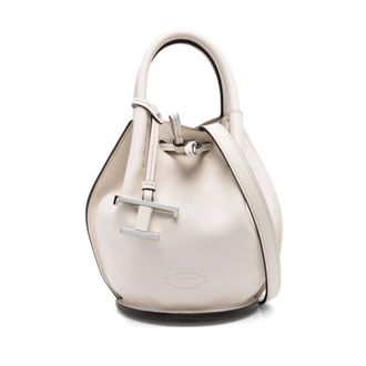Tod's Tods, Bucket Bags, female, White, Size: ONE SIZE White Handbag for Women