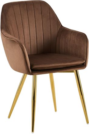 Clp Silla De Comedor Cheryl Marr&oacute;n Oro