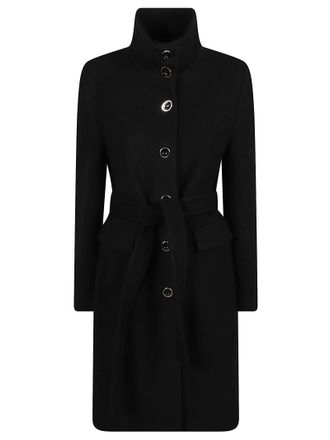 Pinko Tailored Black Wool Blend Citiso Coat