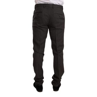 Dolce & Gabbana Mens Black Virgin Wool Two-Piece Suit