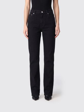 Dolce & Gabbana Jeans straight in denim a vita alta con logo posteriore