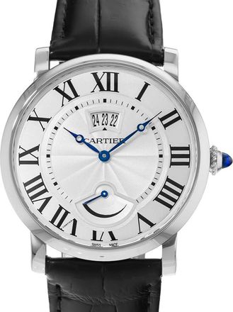Cartier Pre-owned Cartier Rotonde Hand Wind Silver Dial Mens Watch W1556369