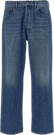 Valentino Straight Jeans, male, Blue, Size: W31 Straight Jeans