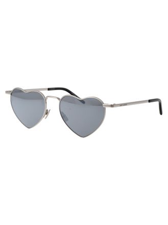 Saint Laurent Unisex Sunglasses Silver Metal Frame Silver-Silver-Silver Silver/silver/silver