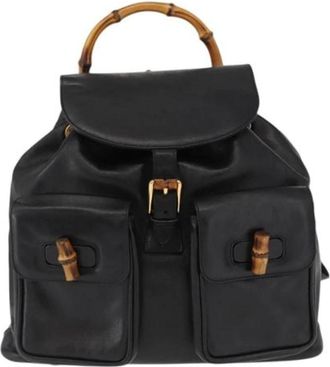 Gucci unisex, Pre-owned, Zwart, Maat: ONE Size Leer