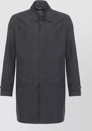 Fay jacket straight cut lapel collar high neck