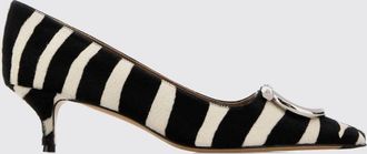Ferragamo D&eacute;collet&eacute; Gancini in cavallino zebrato