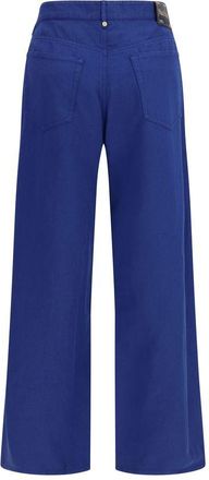 Max Mara Womens Blue Cotton Casual Pants