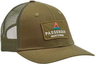 Passenger Core Organic Cotton Trucker Cap Cap - Unisex | oliv
