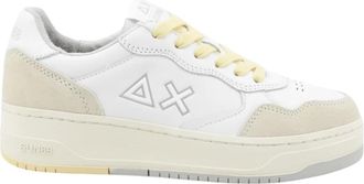 Sun 68 Basket Love Lady - Dames - Sneakers - Wit - 39 EU - Leer - Schoenen
