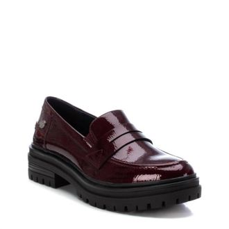 Xti Womens Moccasins Loafer In Burgundy