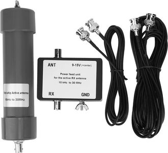 OEM Antena Activa Mini Whip De 10 Khz A 30 Mhz Con Cable Port&aacute;til Para Comunicaciones Por Radio