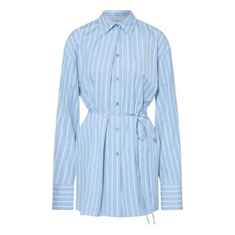 Sportmax Dames, Blouses & Shirts, Blauw, Maat: S Katoen