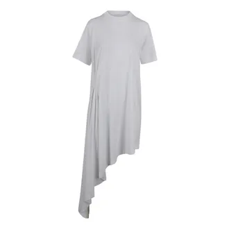 Loulou Studio Kleedjes, Dames, Wit, L, Asymmetrische Jurk