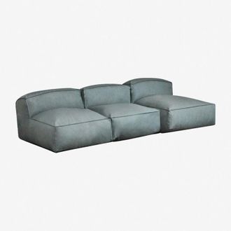 Sklum Sklum - Sof&aacute; Modular Chaise Longue De 3 Piezas Para Jard&iacute;n Dojans